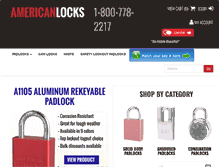 Tablet Screenshot of americanlocks.com